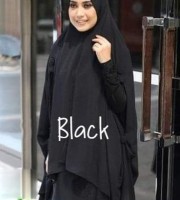 Large Ready Hijab-Black