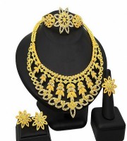 Dubai 24K Gold Plated 4Pcs Necklace Set-403