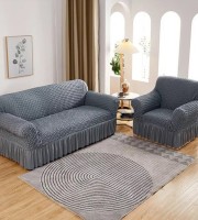 3+1 seater sofa cover ash colour