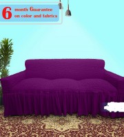 3 seater sofa cover purple colour