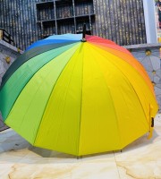 ১৬ শিকের বড় সাইজের প্রিমিয়াম রহমান ছাতা ( Rainbow Colour )