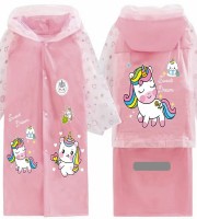 (13-14Y) Kids Premium Raincoat 12 (Pink Color)